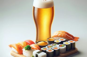 Maridaje de cerveza y sushi
