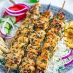 Souvlaki de pollo
