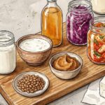 Alimentos fermentados probióticos para reforzar el microbioma intestinal