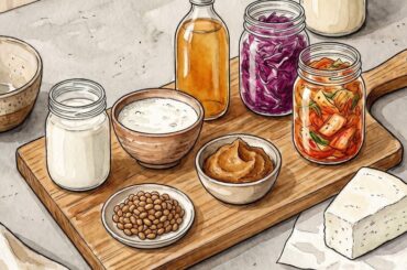 Alimentos fermentados probióticos para reforzar el microbioma intestinal